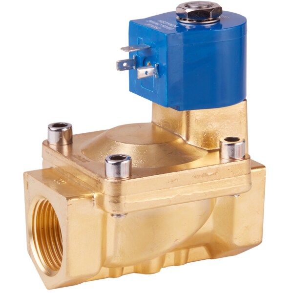 Gc Valves 1" NPT, 2Way Brass Solenoid Valve, Closed, Buna, 24/5060